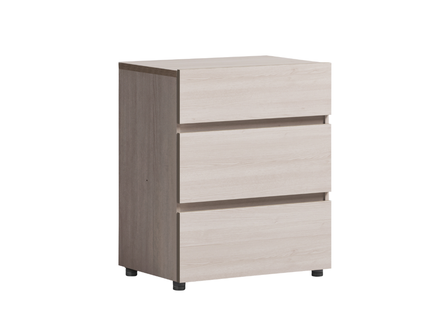 木質三層抽屜櫃